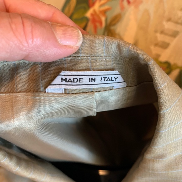 Italian Suit 42L 38 pants wool - Picture 5 of 13